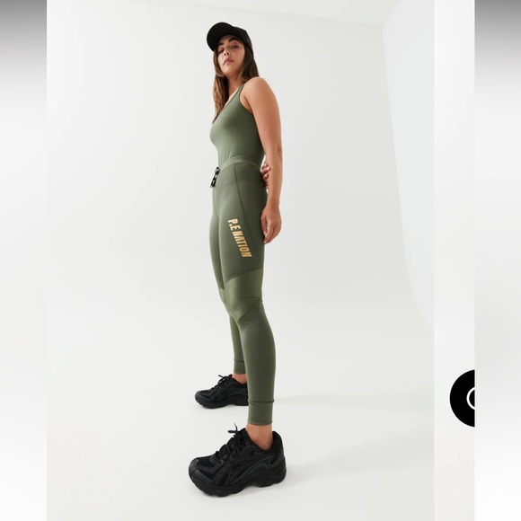 NWT $129 PE NATION Leggings, Green, Small - Picture 5 of 5